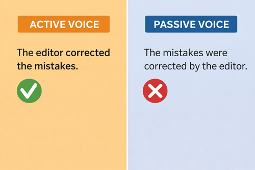 the difference between active and passive voice 